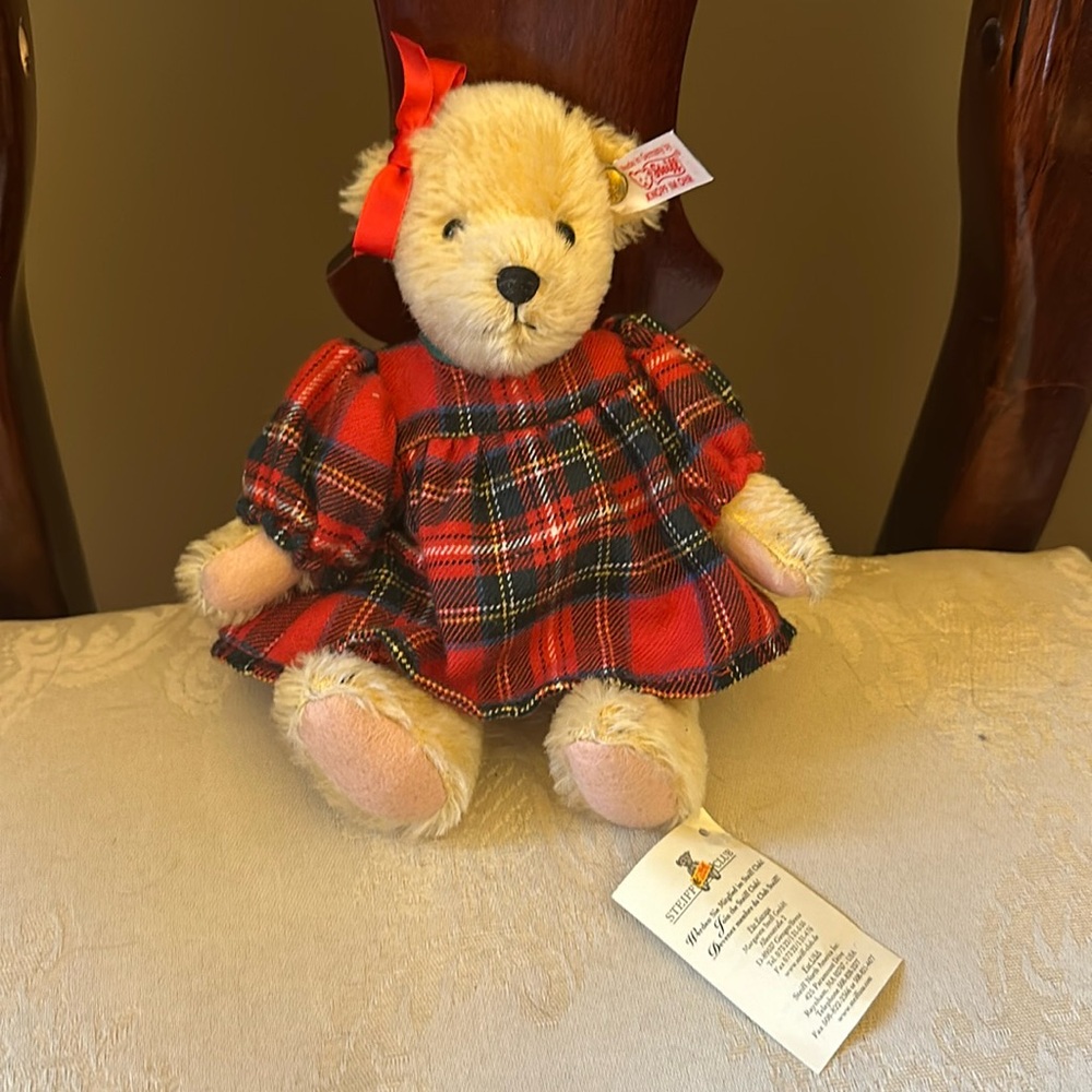 Steiff mohair Muffy VanderBear 20th anniversary 2004 collectible bear NWT